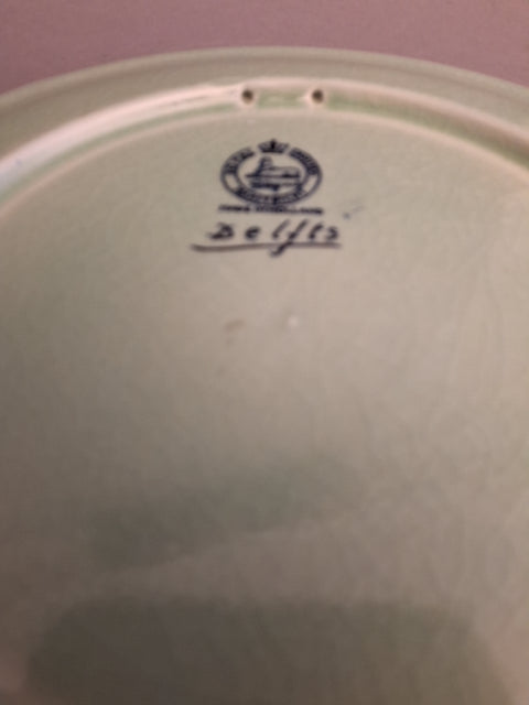 Delfts, platte med blomstermotiv